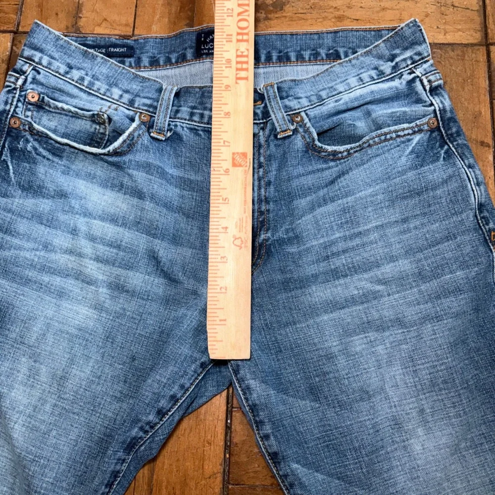 Lucky Brand 363 Vintage Straight Jeans Mens 30x30 Blue Medium Wash Denim